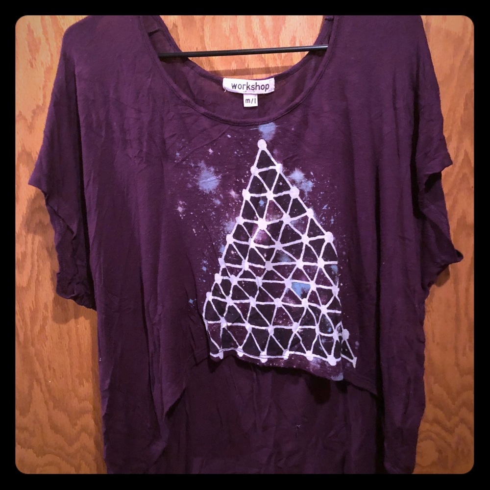 High-low crop top